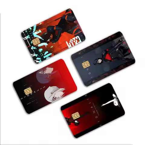 Game Signalis Credit Card Skin Stickers No Adhesive Residue Water Proof for VISA Credit Card Subway