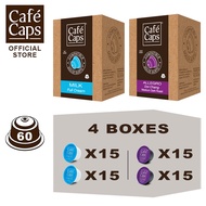 Cafecaps - Coffee Nescafe Dolce Gusto MIX Compatible capsules of Milk (2 Box X15 แคปซูล) & Doi Chang