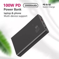 PD100W 通用電池組筆記型電腦充電器 20000mAh 行動電源直流行動電源 5V-24V 1A-5A hbackp PD100W Universal Battery Pack Laptop Ch