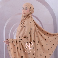 KATUN ENSAFA - Adult Prayer Robe with 2in1 Ribbon Print Travel Premium Rayon Cotton