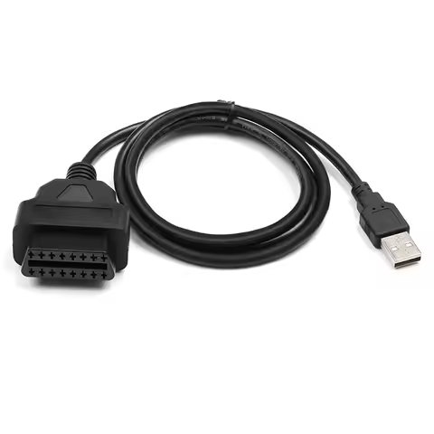 16Pin OBD2 To USB Port Charger Adapter Cable Connector Diagnostic Tool