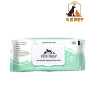 Pets Truly Hypo-Allergenic Unbleached Bamboo Wipes (80sheets)