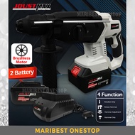 Joustmax JST-RH24V Brushless Motor Cordless Rotary Hammer Drill 28mm with 2 Lithium Battery