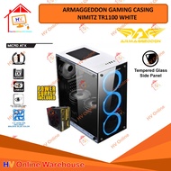 Armaggeddon Gaming Case Nimitz TR1100 Gaming PC Casing - white
