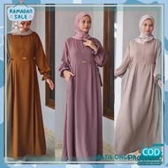 Long Sleeve Gamis Dress for Mothers, Latest 2024 Islamic Study Groups, Simple Dress Wear, Size SML L