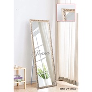 Wooden Frame Full Body Long Mirror Stand | Cermin Bilik Panjang Besar Berdiri