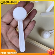 【SEMLL-Hot】50/100pc 5g White Plastic Measuring Spoon Gram Scoop Food Baking Medicine Powder❀