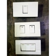 Royu 1 way switch WIDE SERIES 1g 2g 3g set