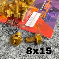 Probolt bolt 2 keys 2 keys stainless 8x15 thread 12 length 1.5 cm heng thailand goldOriginal