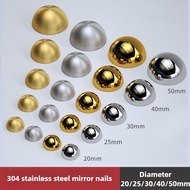 Luxury 4Sets 304 Stainless Steel Hemisphere Advertisement Nails Acrylic Glass Mirror Nails Screw Vil