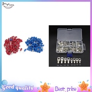260Pcs 16-14 AWG Red Blue Wire Connector Insulated Fork Terminal Lugs Battery Terminals Set Wire Ter