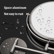 Make Up Mirror Cosmetic Mirror Bathroom Foldable Cosmetic Mirror Aluminum Waterproof and Rustproof