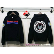 JAKET MOTOR HOODIE MOONRAKER INDONESIA 100% BAHAN KATUN FLEECE Ukuran BESAR JUMBO BIG SIZE S M L XL