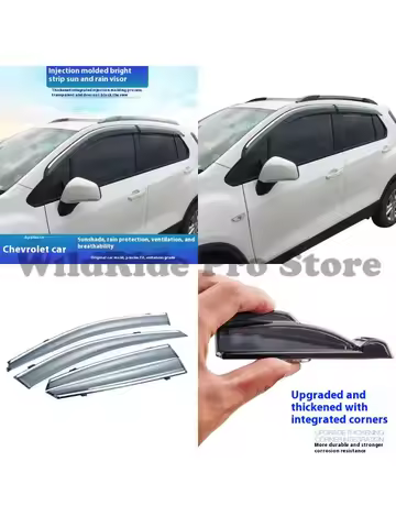 1 set Car Window Visor for 2008+ Chevrolet Orlando Trax Spark Rain Guard Sun Shade Factory Direct Sa