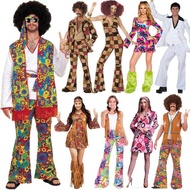 Tt Plus Size Halloween 70S Disco Performance Outfit Hippie Costume