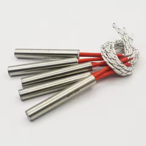 5pcs 220V 10mm Dia. Electric Cartridge Heater 10x60 10x80 10x100 10x120 10x150 10x200mm Stainless St