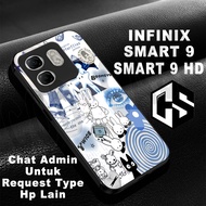 HP Glossy glitter Softcase for type INFINIX SMART 9/INFINIX SMART 9 HD Aeshteitc Motif/case infinix 