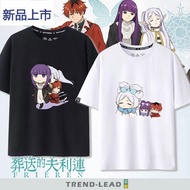 Funeral Fulian Animation Anime Surrounding Short Sleeve T-Shirt Teenagers Summer Cotton Loose Large 