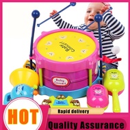 weinabaihuo-100 5pcs/set Musical Instrument Kids Toys Roll Drum Musical Instruments Toy for  Children (Random Color)