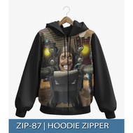Skibidi TOILET TITAN CAMERAMAN vs SPEAKERMAN 3D Printing Zipper Hoodie Jacket Trendy SKIBIDI Childre