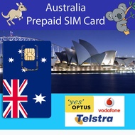 Australia Prepaid SIM Card (Telstra / LycaMobile, Optus and Vodafone) by SIMCARD.SG