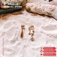 [Unique Item] 8 Planets Artistic Curving Asymmetrical Earrings