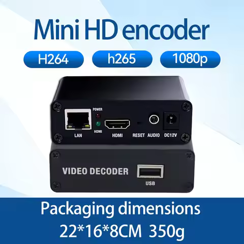 Video Decoder RTMP RTSP HD 1080P IPTV with 4K H.265/H.264 IP Stream Decoder and USB Files Player HDM