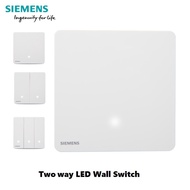 SIEMENS 1/2/3/4 Gang 2 Way LED Light Switch Wall Switch