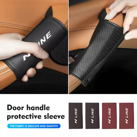 Car Door Inner Handle Cover Door Handle Gloves Protector Case For Hyundai N Line Tuscon NX4 I20 I30 