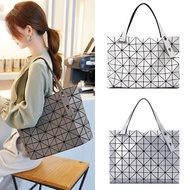 AT/♈Issey Miyake Japanese Style New7*10Getot Rock Bag Casual Geometric Rhombus Shoulder Handbag for Women TBHB