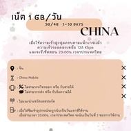 [SIMCard] China Unlimited 5G/4G ซิมเน็ตจีน ไม่อั้นไม่ลดสปีด/วันละ 1 2 3GB/ทั้งหมด 10 20 3050GB ซิมเน