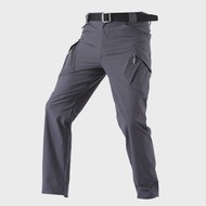 IX9 Summer Thin Elastic Outdoor Tactical Breathable Quick Dry Pants Multi Pocket Military Fan Pants 