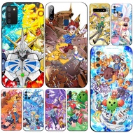 Case For Samsung Galaxy A31 A51 A71 A91 A50S A30S A50 2019 Back Cover Soft Silicon Phone black tpu Anime Digimon Adventure