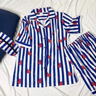 BTS BT21 Seven styles of striped printed pajamas TATA RJ KOYA MANG COOKY CHIMMY SHOOKY