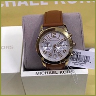 ▦ ◬ ● Michael Kors Leather Watch