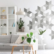 RT Acoustic Block Beat DIY Sound Absorbing Sheet BB06 VERTEX Geometric Pattern 60 Sheets/Box (2 Sq.m