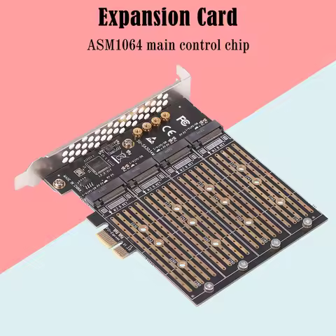 SA3034M M2 NVME to PCI-E 1x Extender Adapter for M-Key NVME B-Key SATA SSD Desktop Expansion 2230 22