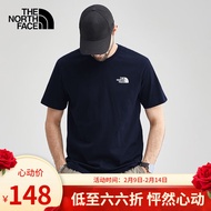 The North Face 北面短袖T恤男圆领舒适透气户外运动|5JWV 类TAJI81707 蓝色/RG1 L 175/100A