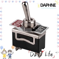 DAPHNE Toggle Switch, 2Pin Spst Rocker Toggle Switch, Heavy Duty Metal 20a 125v Rocker Switches Boat
