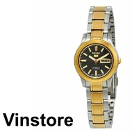 [Vinstore] Seiko 5 SYMD94K1 Automatic Analog Two Tone Stainless Steel Small Black Dial Women Watch SYMD94K SYMD94