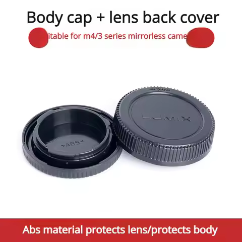 Rear Lens Cap Cover+Camera Front Body Cap for Panasonic Olympus Lumix Micro M4/3 M43 MFT GH3 GH4 G6 