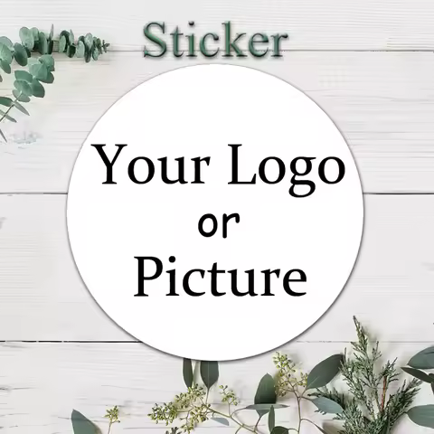 Custom Circular Stickers Personalized Logo Sticker Adhesive Labels Wedding Party Decoration Statione