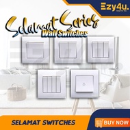 SELAMAT Suis Lampu Switch Light Fan 2 Way 1-5GANG 1-2Way Switches Multiple Gang