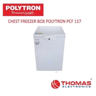 [ Baru] Chest Freezer Box 100 Liter Polytron Pcf 117 Freezer Polytron