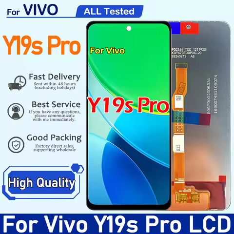6.68" IPS For vivo Y19s Pro LCD Display With Touch Screen Digitizer Assembly For vivo Y19s Pro LCD S