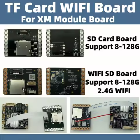 WIFI TFCard Reset Button 8-128GB SD Card Support For XM Module Board 12Pin IF-SD-WIFI Tail Baord 2.4