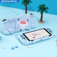 GeekShare Plush Baby Shark Protective Case for Nintendo Switch OLED