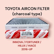 AIRCON FILTER FOR TOYOTA INNOVA / FORTUNER / HILUX 2016 UP INNOVA AIRCON FILTER FORTUNER CHARCOAL