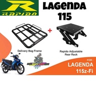 MONORACK RAPIDO ORIGINAL LAGENDA 115Z-Fi SRL115FI SRL115 BLACK TAPAK MONORACK BOX GIVI TOPBOX ACCESS