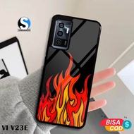 Case vivo v23e V20se V20 V9 Latest Fashion Case Fire Image Aesthetic Casing hp Case Hardcase Premium